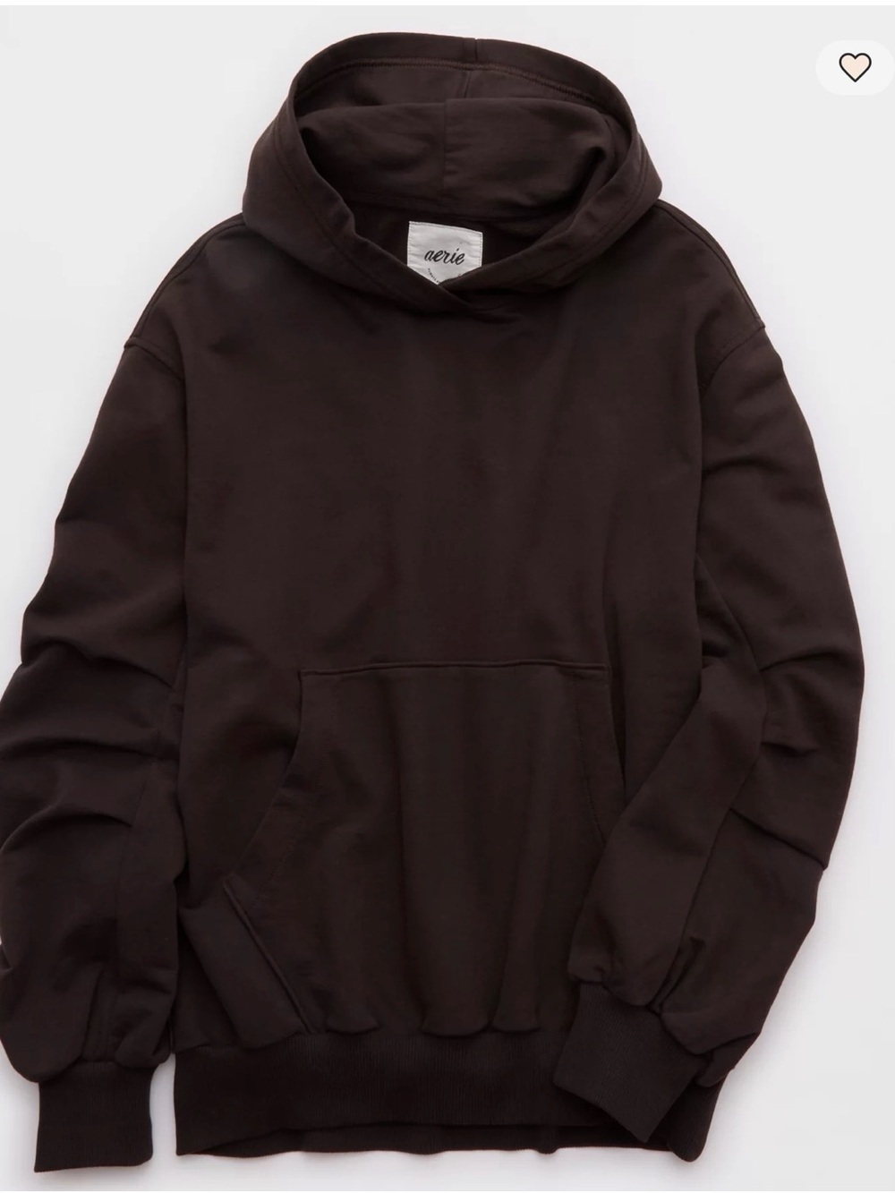 aerie Men's Chocolate Brown Pullover Hoodie